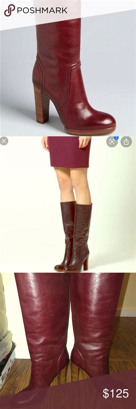 michael kors burgundy booties|Michael Kors heeled boots.